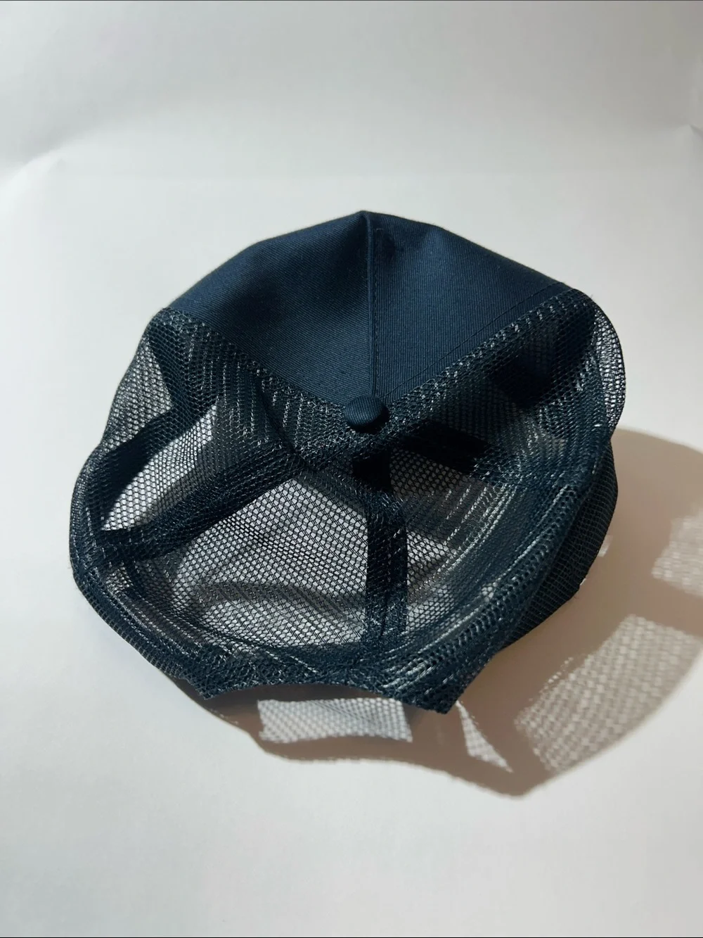 Port Authority Navy Blue Trucker Cap with White Logo